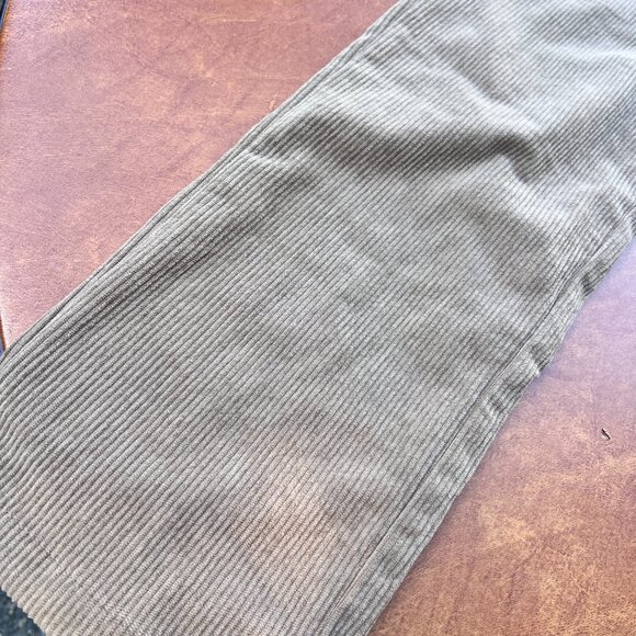 Size S Pants Womens Tan Beige Corduroy Straight Leg Mid Rise - Picture 2 of 12